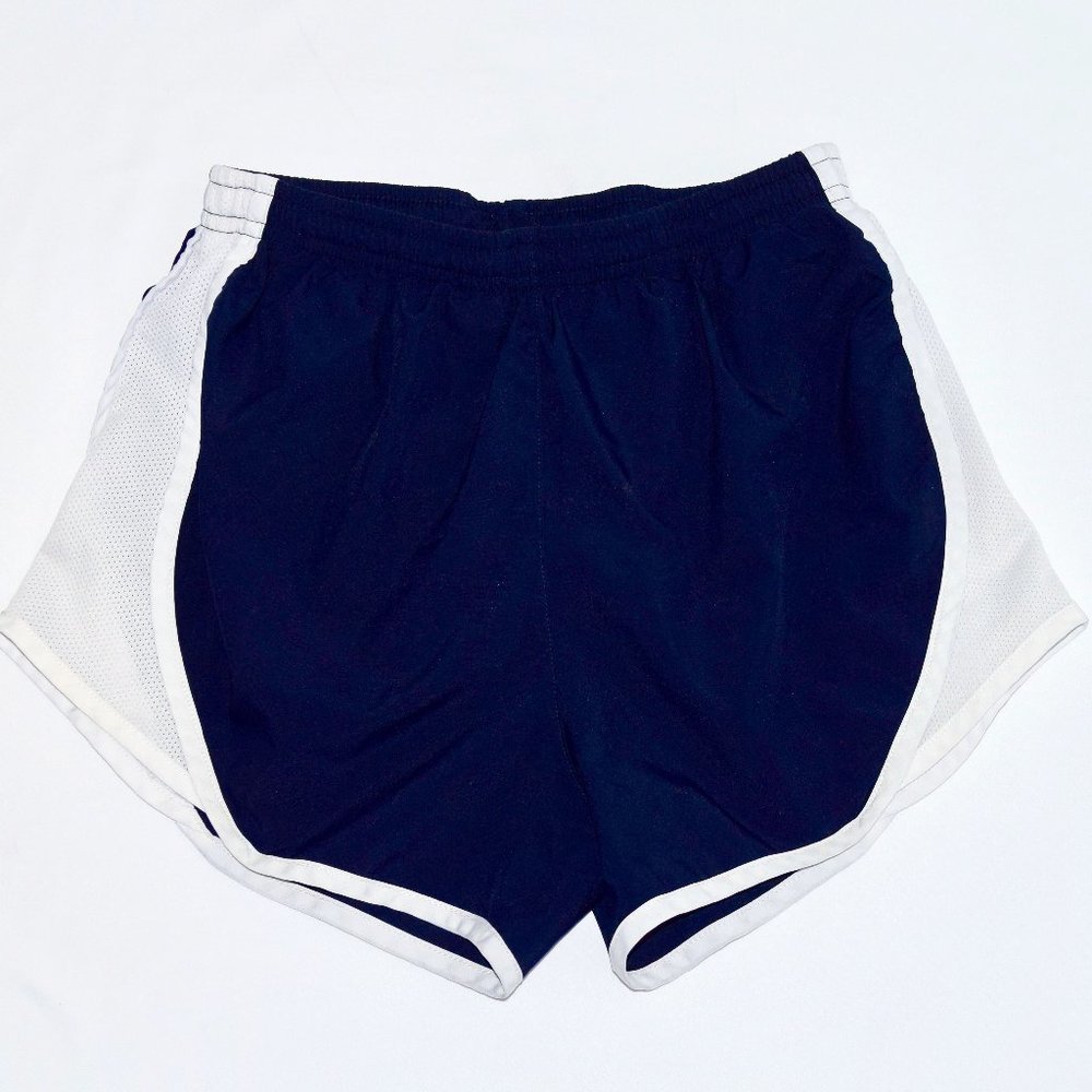 Pennant Running Athletic Shorts in Navy Blue - Small